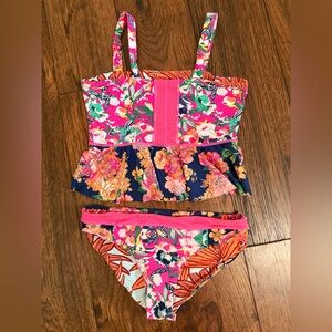 Maaji Floral Kids Bikini Set. Girls size 14.